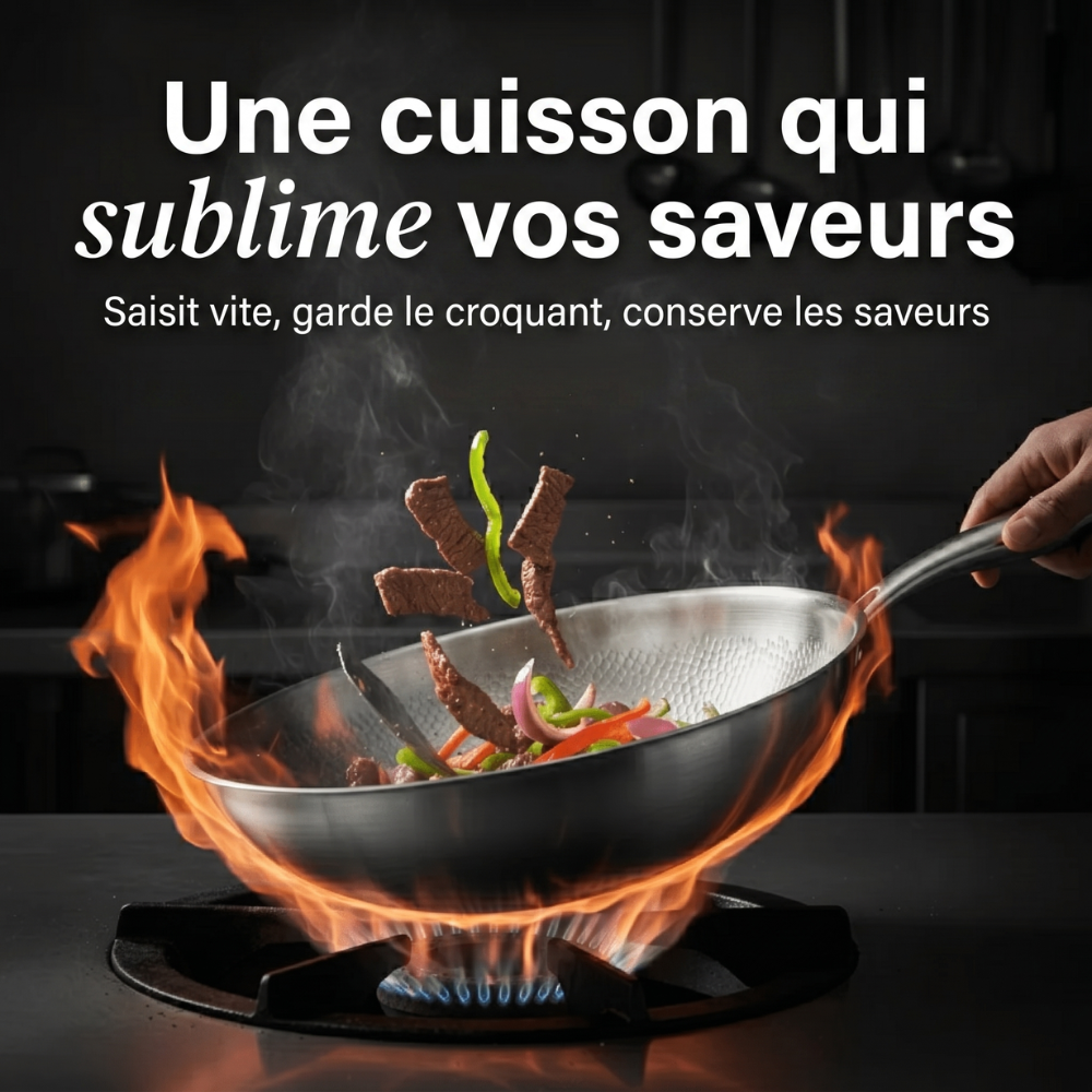 Wok Groumia® 28 cm en titane