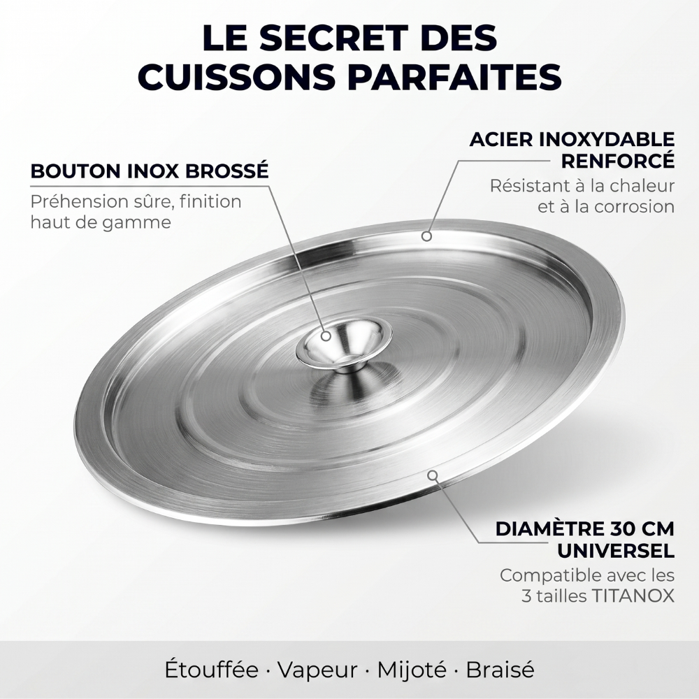 Couvercle universel inox Groumia®