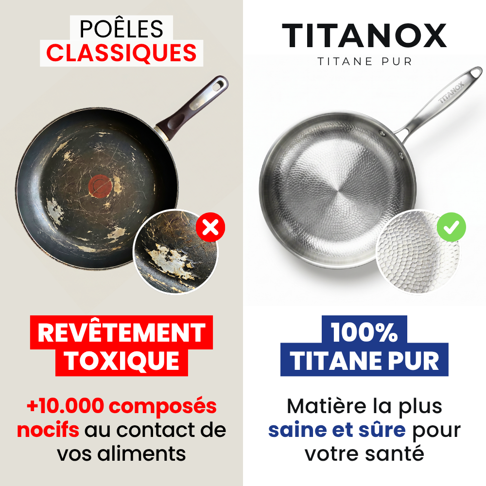 Poêle Groumia® en titane pur