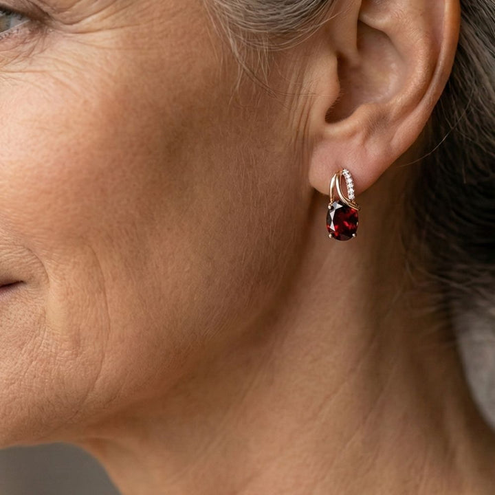 Boucles d'oreilles Veressa Ruberine — Groumia