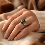 Bague Solitaire en Or Émeraude — Groumia