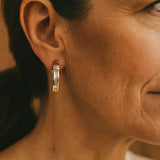 Boucles d'oreilles vintage en or et diamants — Groumia