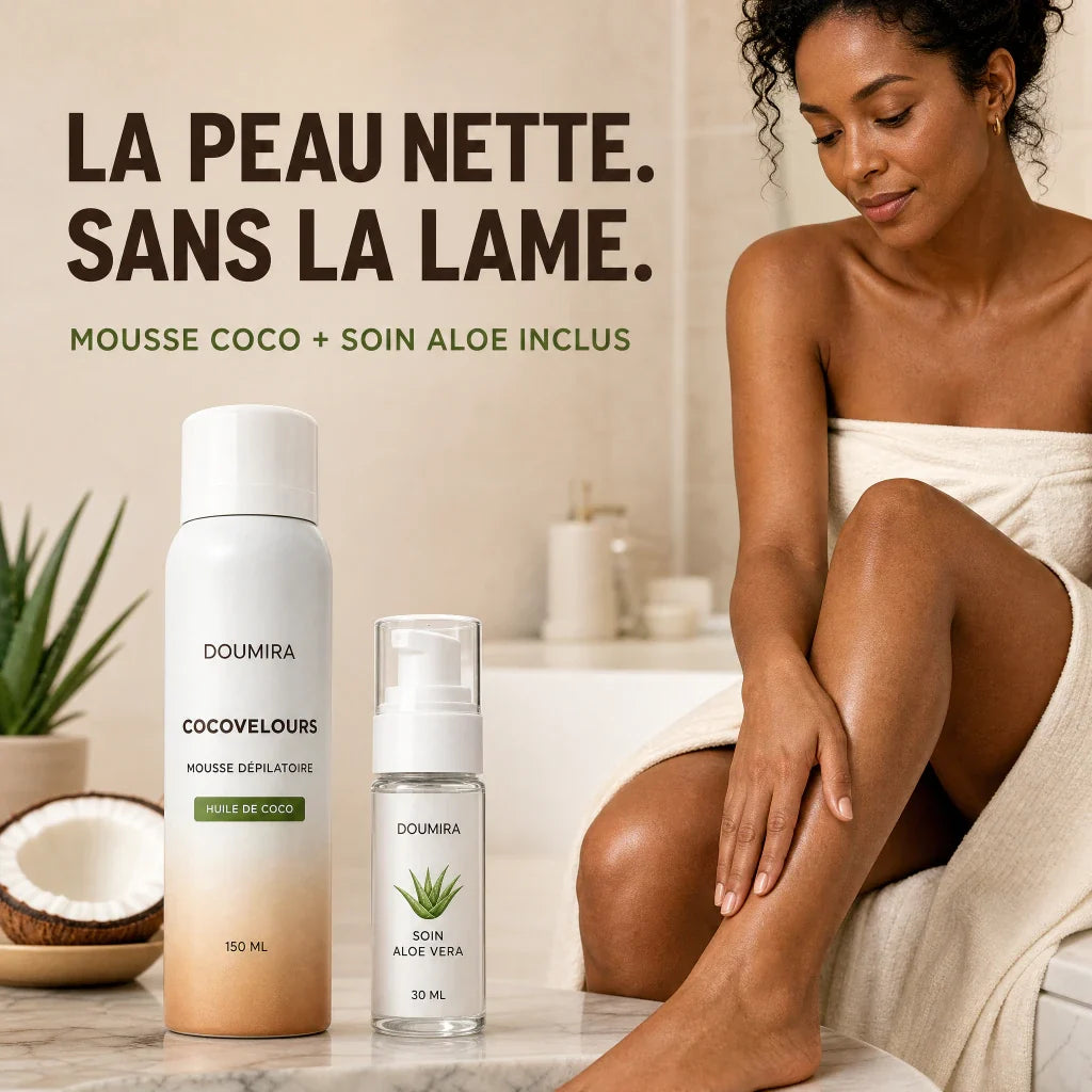 Groumia CocoVelours™ – Mousse dépilatoire sans rasoir