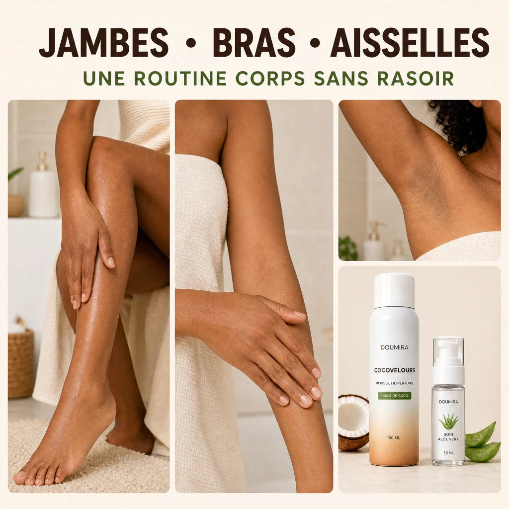 Groumia CocoVelours™ – Mousse dépilatoire sans rasoir