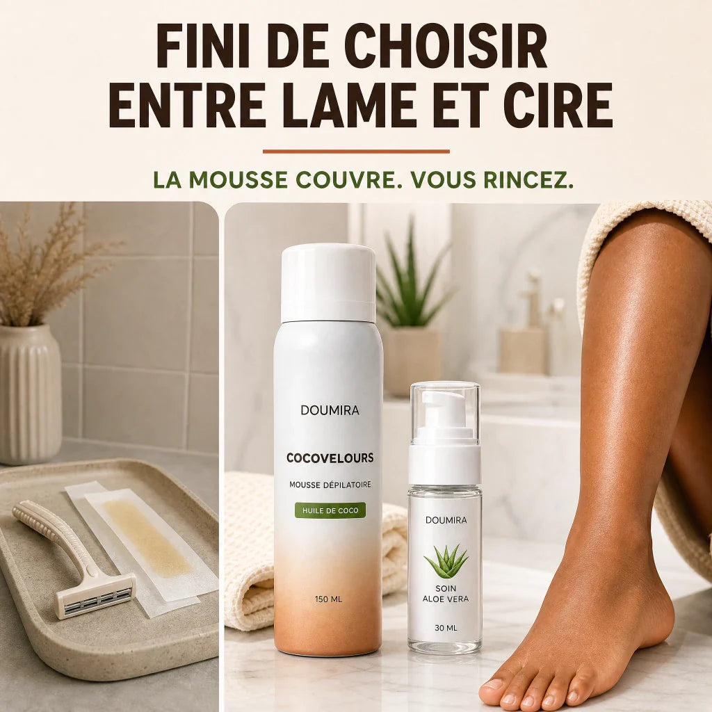 Groumia CocoVelours™ – Mousse dépilatoire sans rasoir