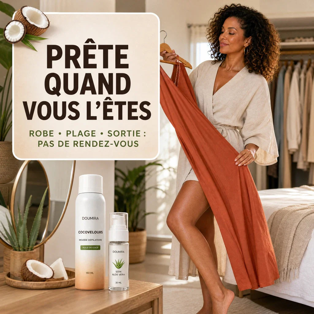 Groumia CocoVelours™ – Mousse dépilatoire sans rasoir