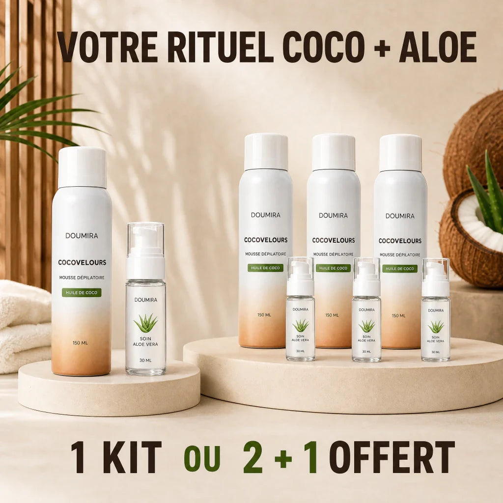 Groumia CocoVelours™ – Mousse dépilatoire sans rasoir