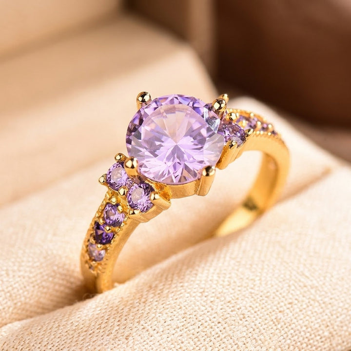 Bague en Améthyste Dorée — Groumia
