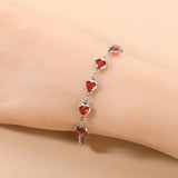 Bracelet Ophelyra Garnetelle en Or Blanc — Groumia