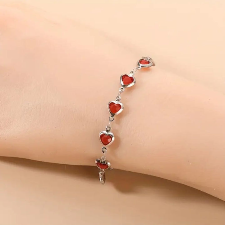 Bracelet Ophelyra Garnetelle en Or Blanc — Groumia