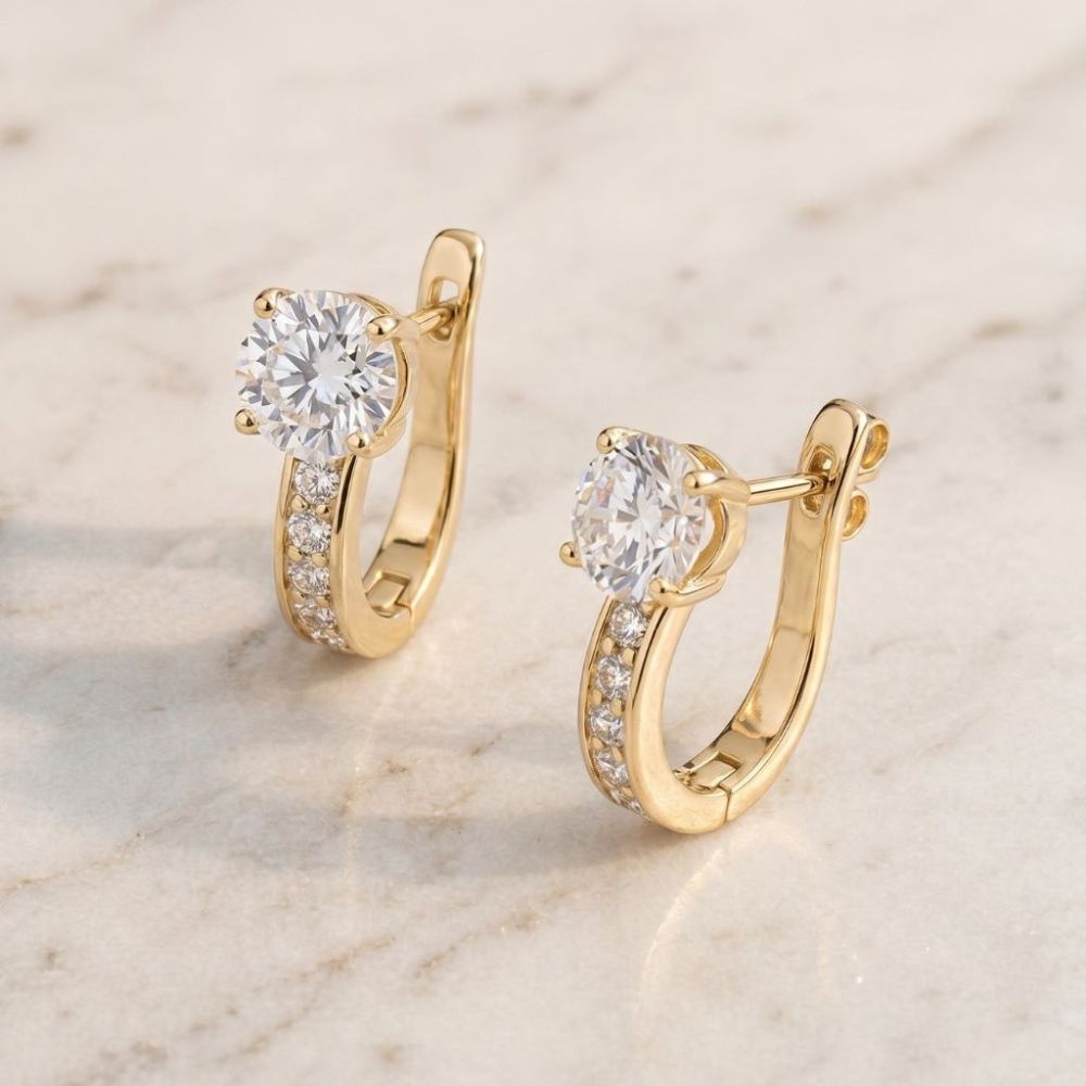 Boucles d'oreilles Huggie Élégantes — Groumia