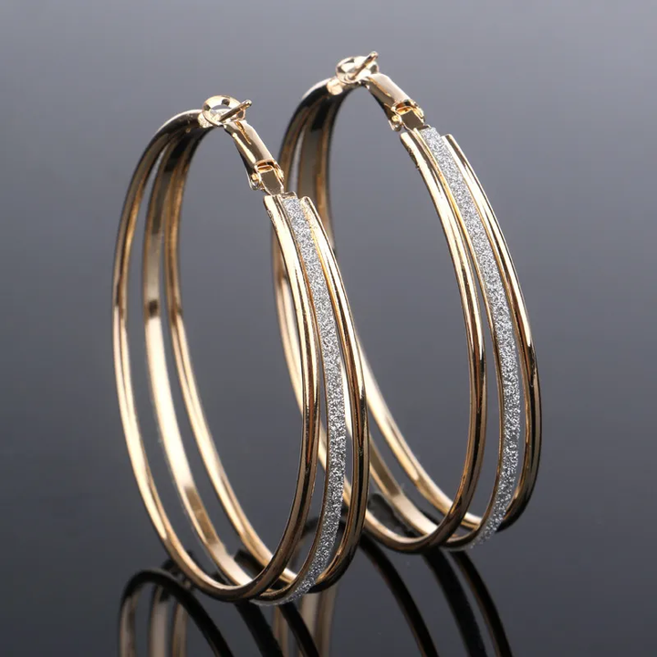 Aurielle™ | Boucles d'oreilles vintage plaquées or étincelantes — Groumia
