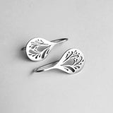 Boucles d'Oreilles Creuses Anciennes | Or Blanc — Groumia