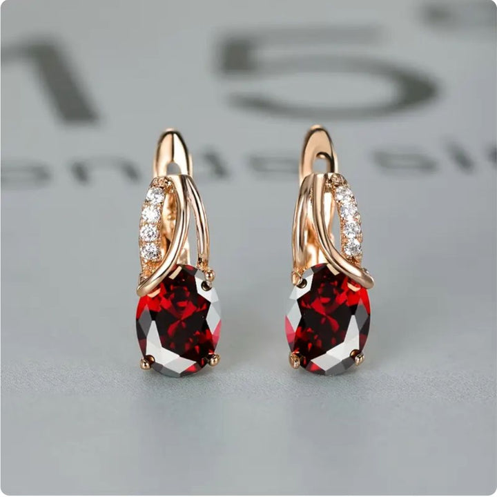 Boucles d'oreilles Veressa Ruberine — Groumia