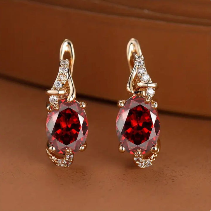 Boucles d'oreilles Drop Crimson Twilight — Groumia
