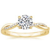 Bague en diamant tordu Jane — Groumia