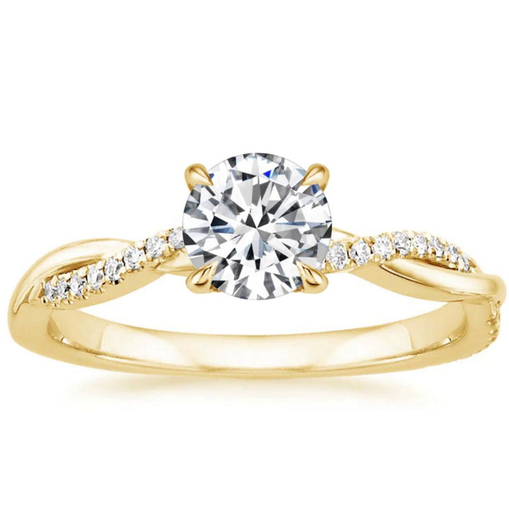 Bague en diamant tordu Jane — Groumia