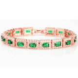 Bracelet en Or Émeraude Vert — Groumia