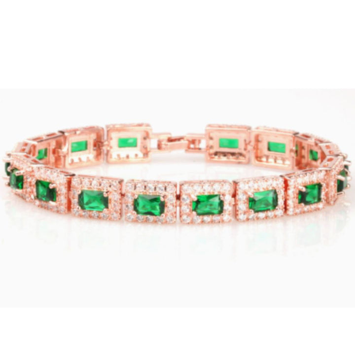 Bracelet en Or Émeraude Vert — Groumia