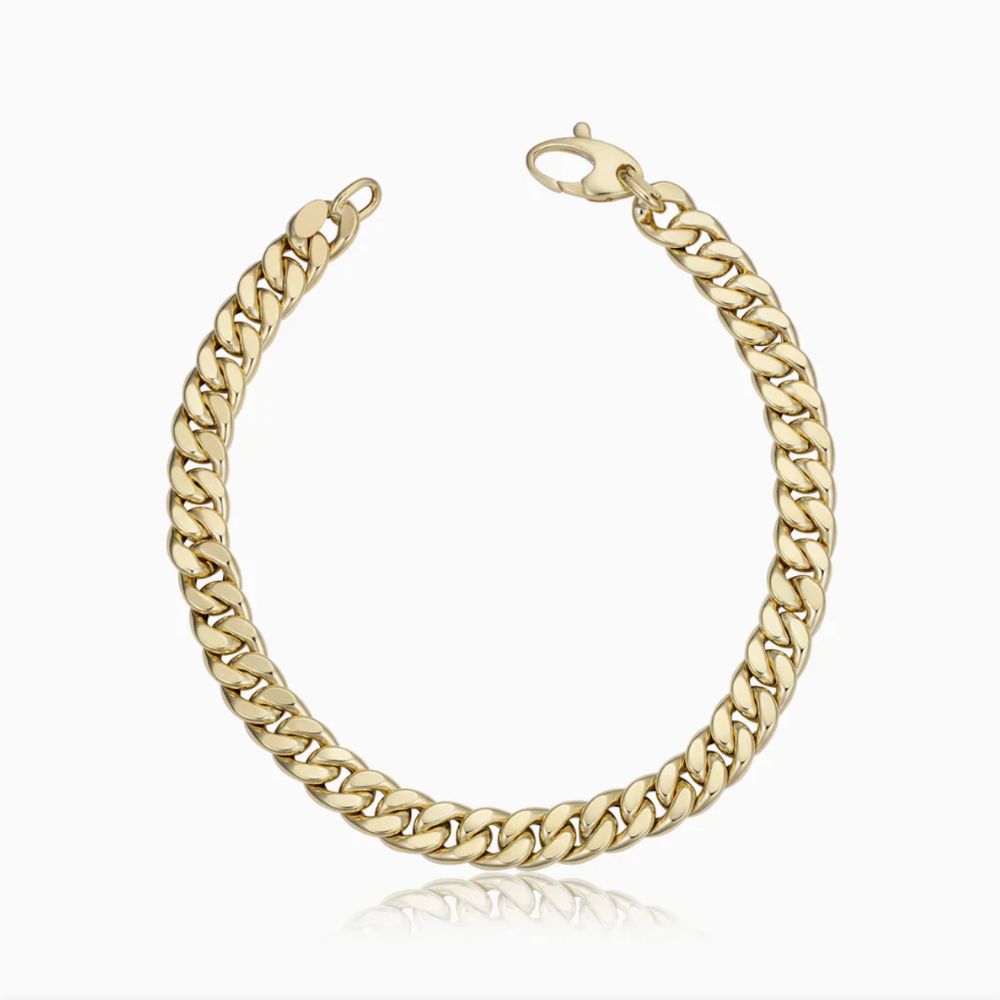 Bracelet en Or Cubain Classique — Groumia