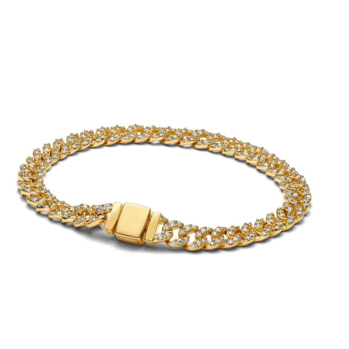 Bracelet Cubain Pave — Groumia