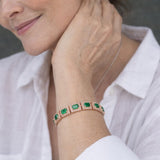 Bracelet en Or Émeraude Vert — Groumia